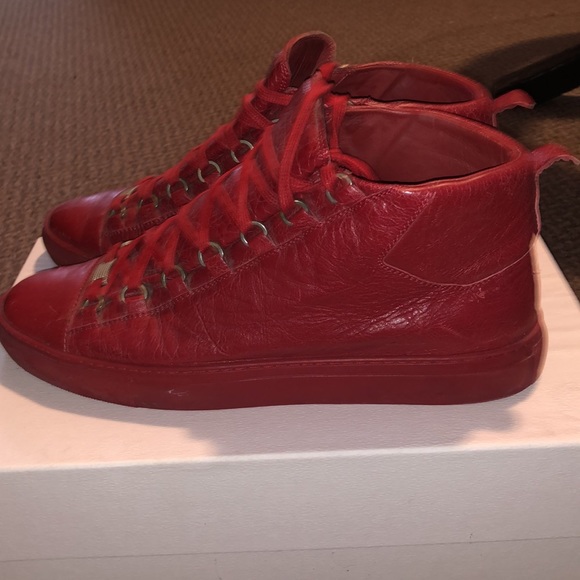 Balenciaga Arena Sneakers Red - Picture 4 of 13
